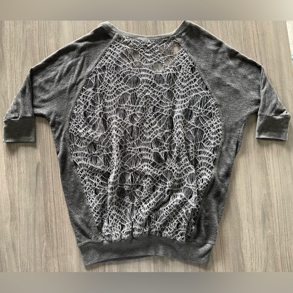 Y2K Miss Me Sweater - Silver Web Design - Size Medium - Picture 9 of 16